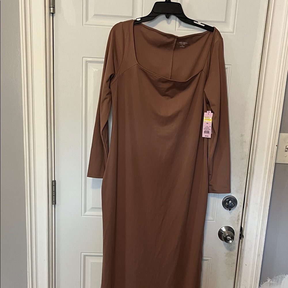 Wild Fable Chocolate Long Sleeve Dress